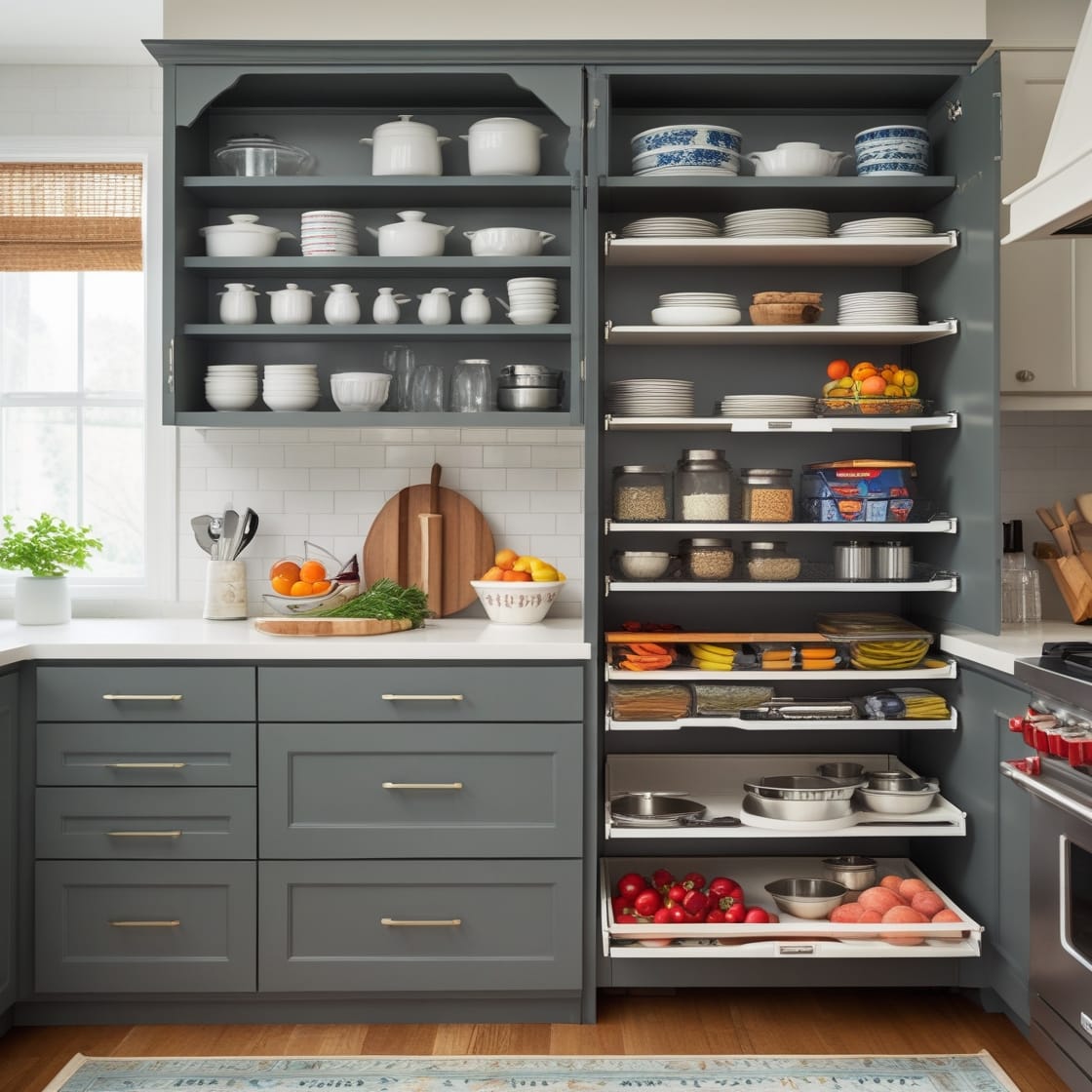 a tidy kitchen